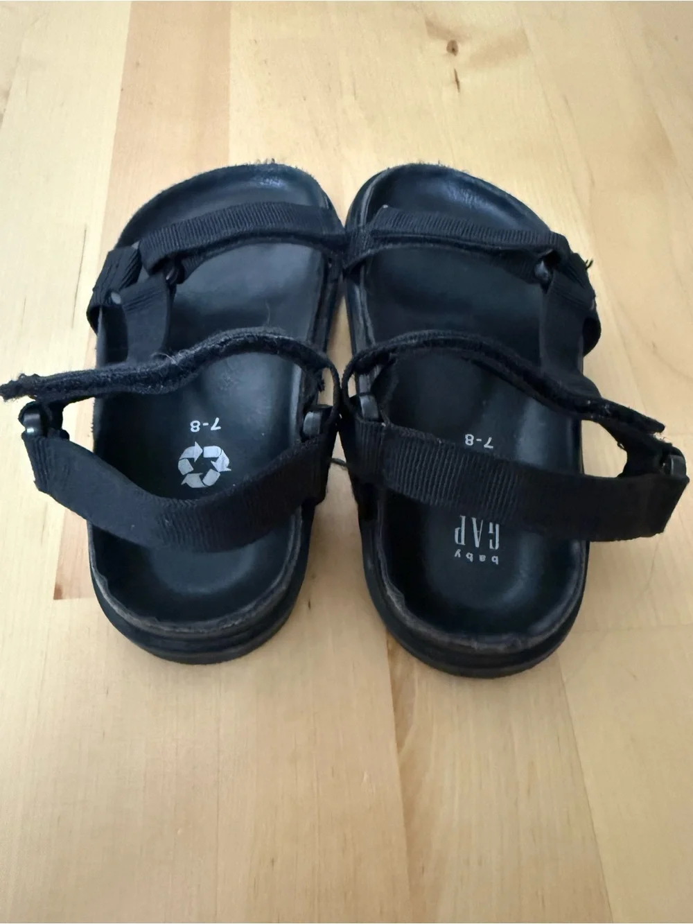 GAP‎ Black Adjustable Kids Sandals. G10